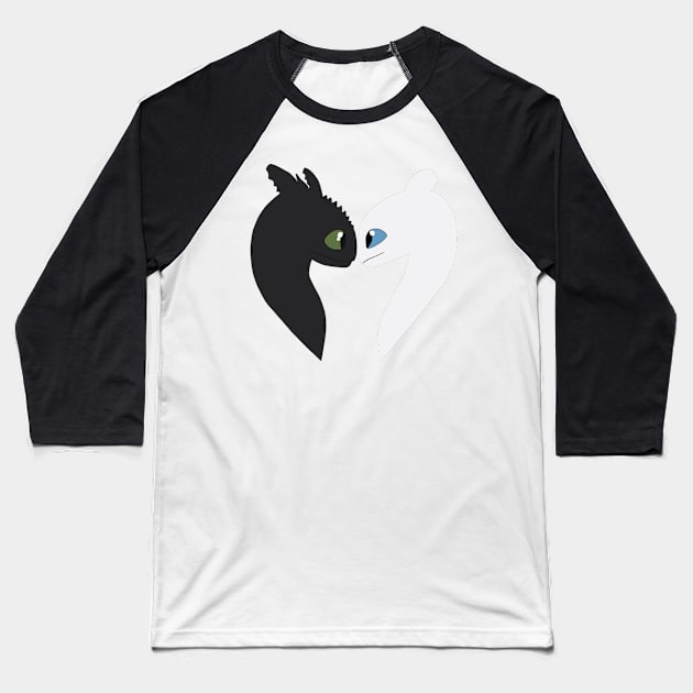 toothless and light fury Baseball T-Shirt by khoipham